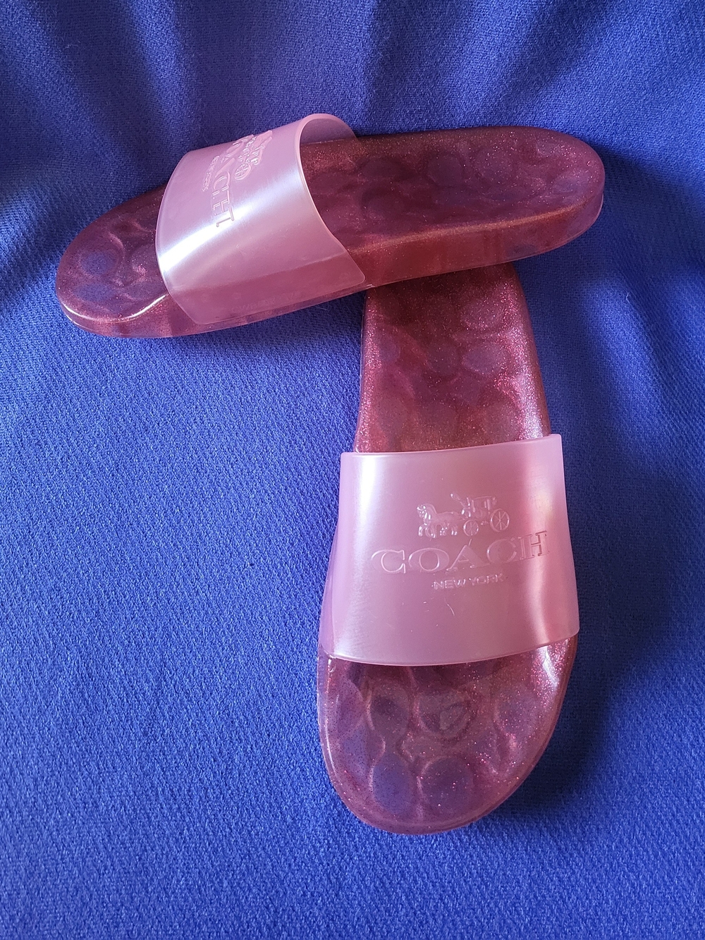 Coach Pink Slide Sandals - Women's Slip-On Slides - Picture 5 of 8